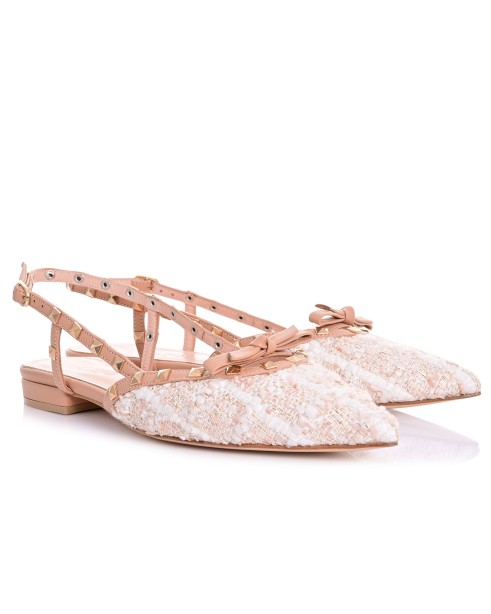 Women Biscotti Leather Ballerinas
