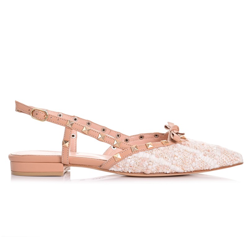 Women Biscotti Leather Ballerinas