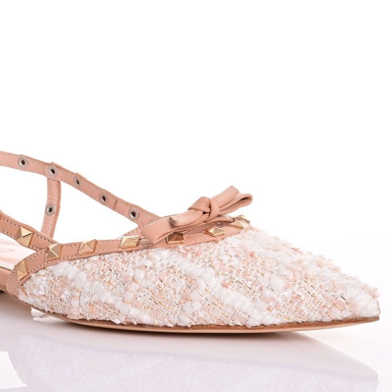 Women Biscotti Leather Ballerinas