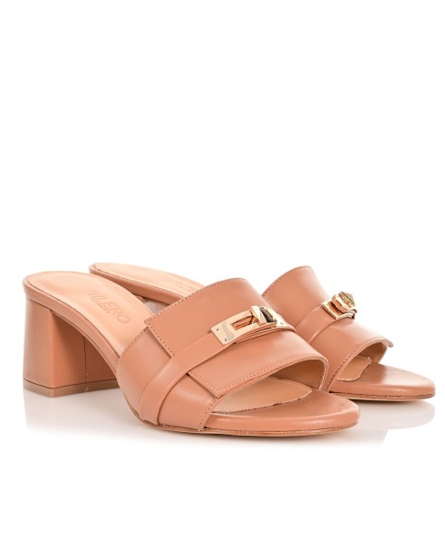 Women Mules Biscotti Leather