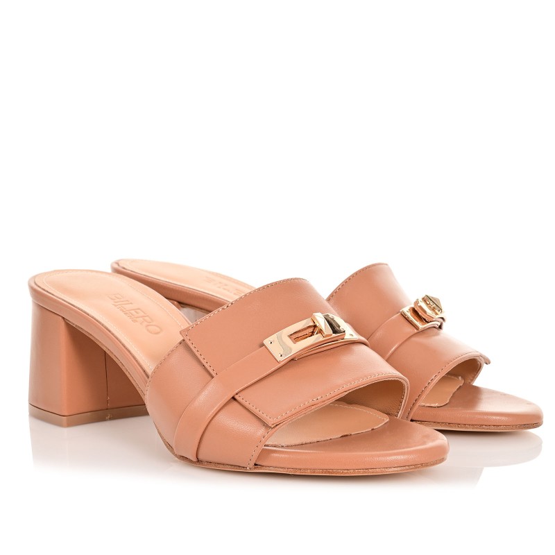 Women Mules Biscotti Leather
