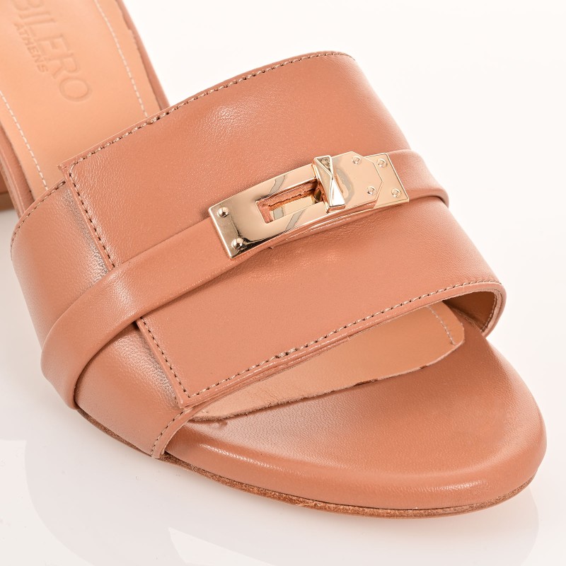 Women Mules Biscotti Leather