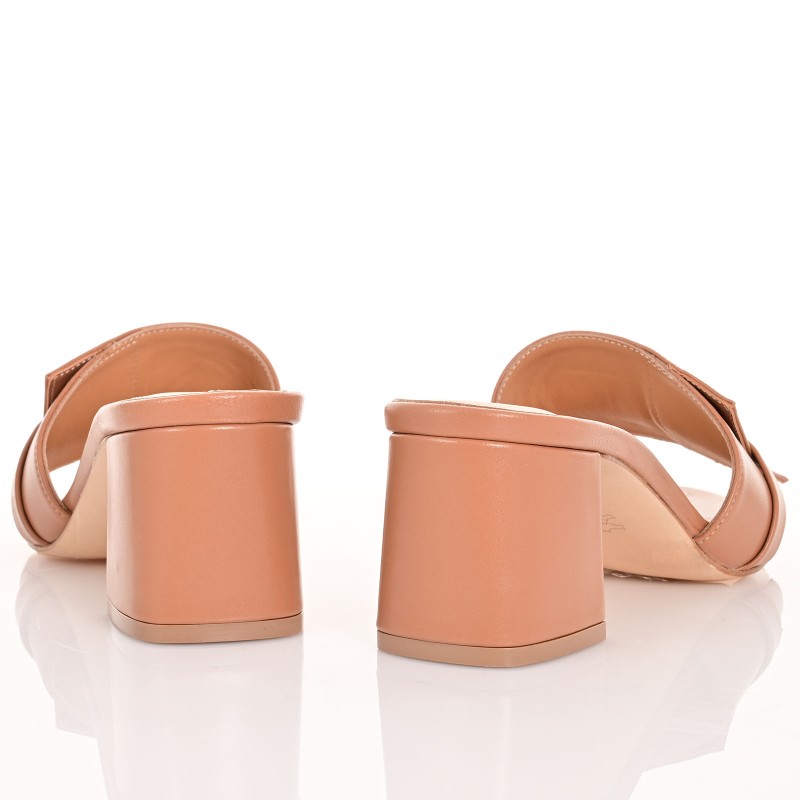 Women Mules Biscotti Leather