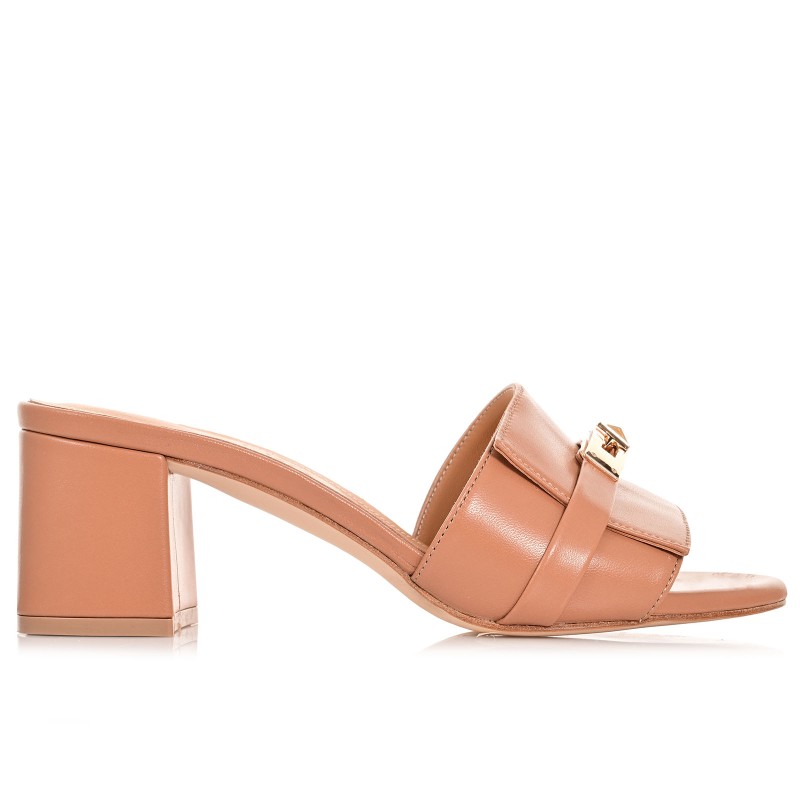 Women Mules Biscotti Leather