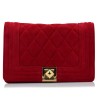 Red Suede Leather Bags