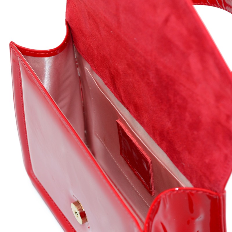 Women Bag Red Patent Leather