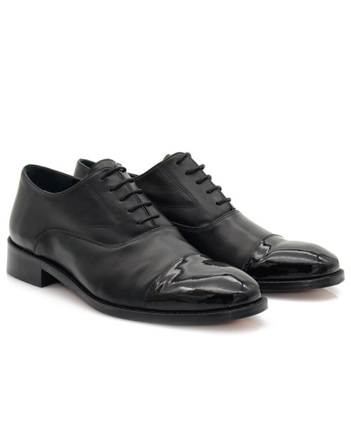 Black Leather Men Shoes