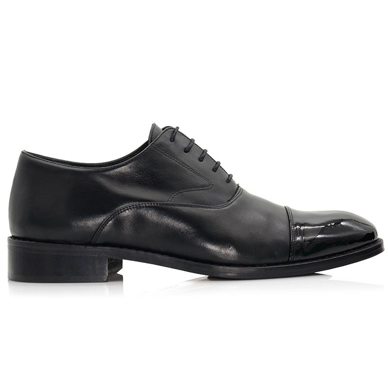 Black Leather Men Shoes