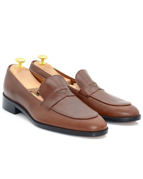 Camel Leather Men Shoes