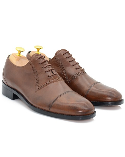 Brown Leather Men Shoes