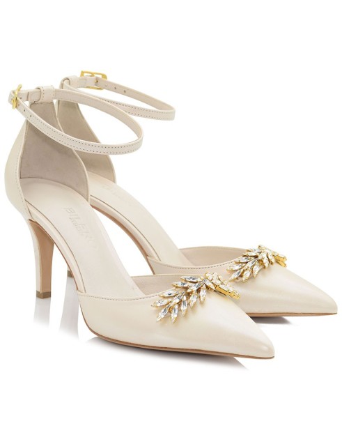 Ivory Leather Pumps