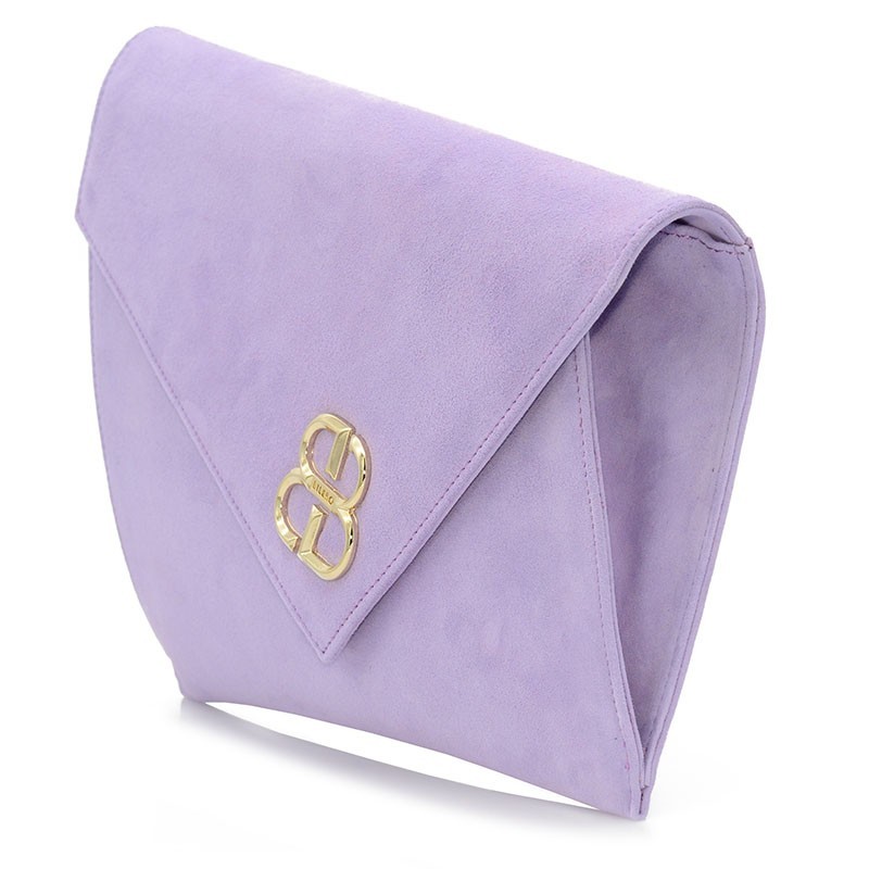 Women Bags Lilac Leather Suede