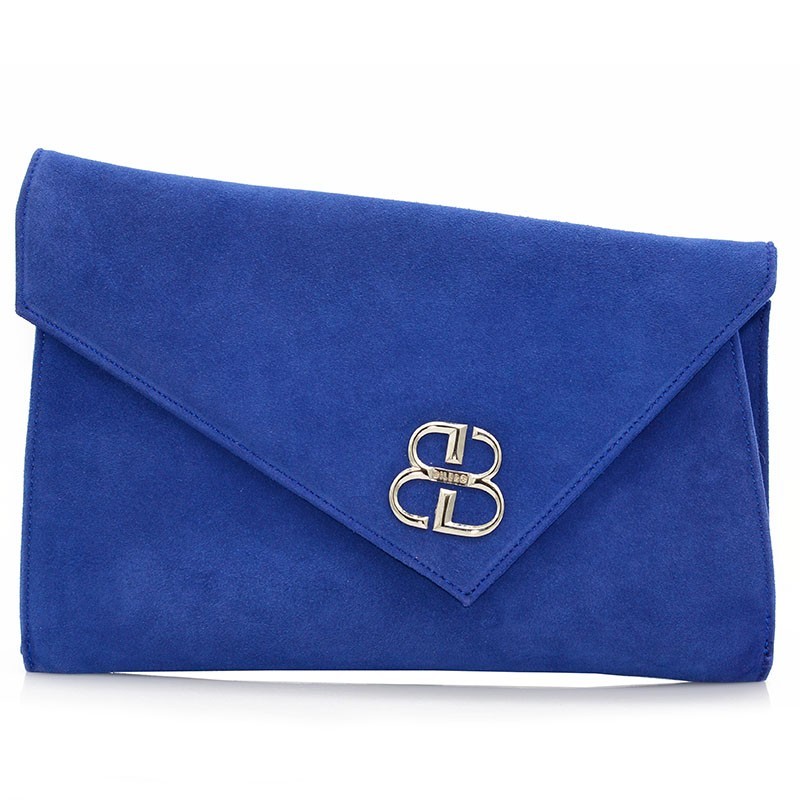 Women Bags Blue Leather Suede