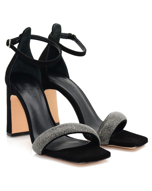 Women's Sandals Black Leather