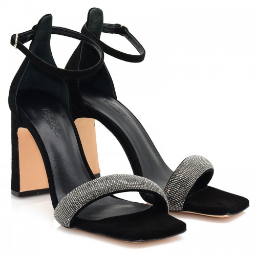 Women's Sandals Black Leather