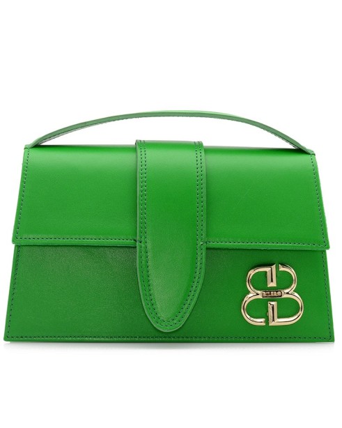 Women Bag Green Leather