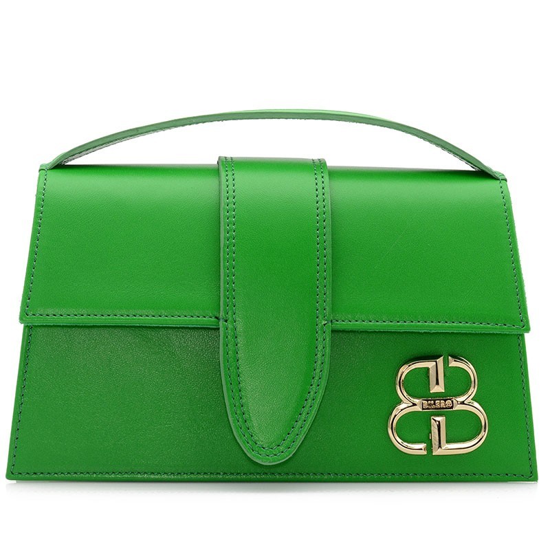 Women Bag Green Leather