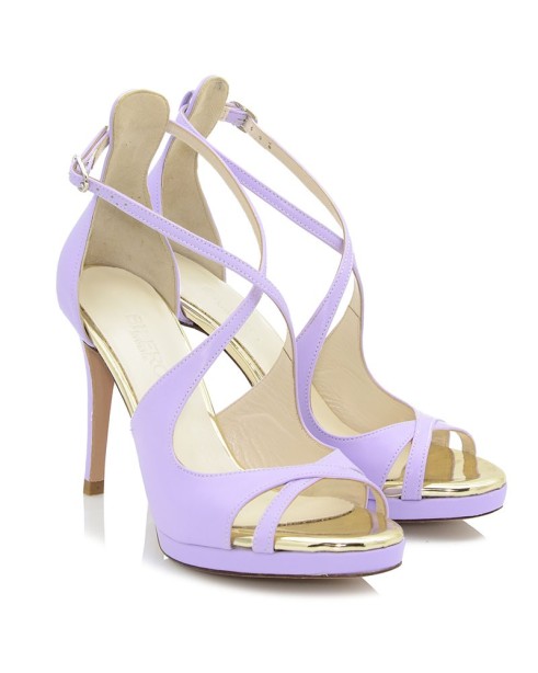 Bridal Sandals Lilac Leather